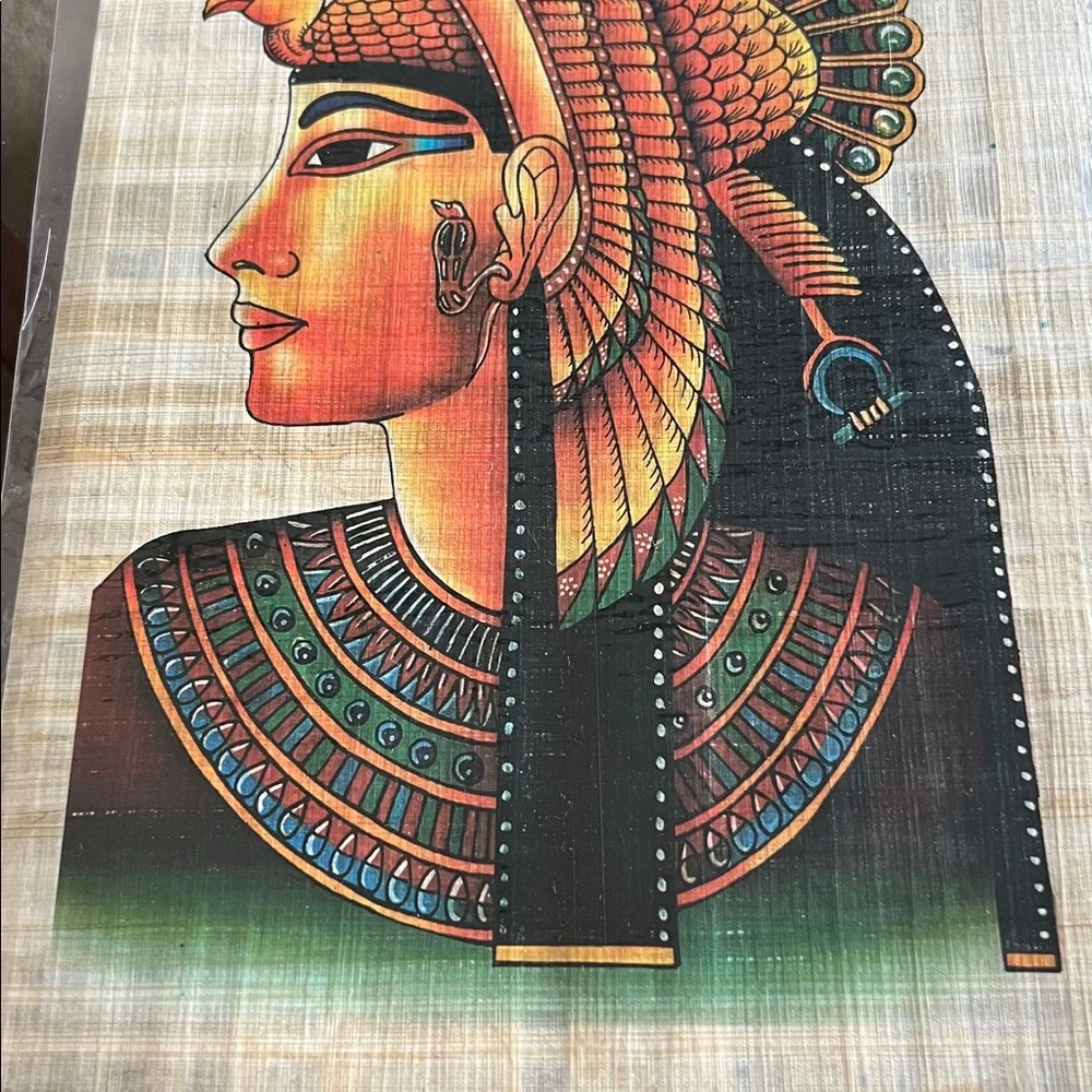 Egyptian Queen Papyrus Wall Art - Multicolor